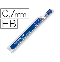 (73110) MINAS STAEDTLER MARS MICRO GRAFITO 0,7 mm HB TUBO CON 12 MINAS (250 07-HB)