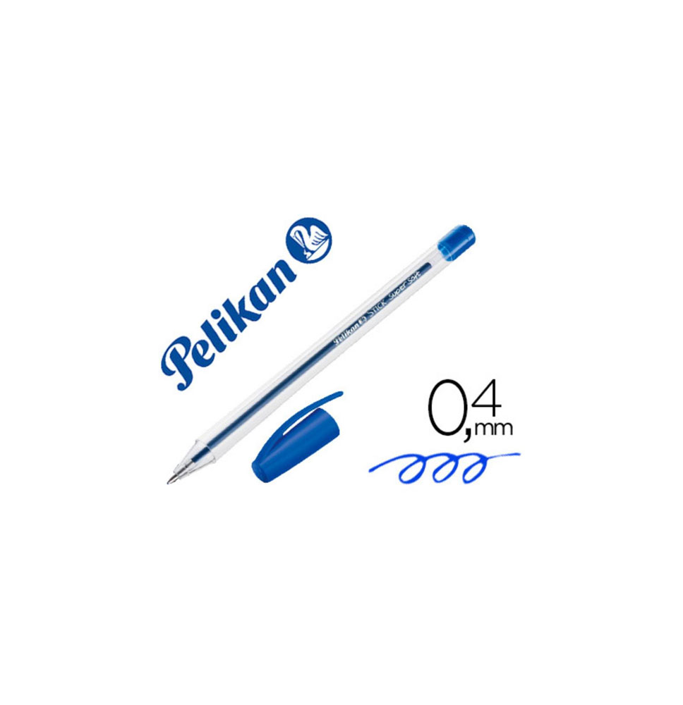 (152144) PELIKAN BOLÍGRAFO STICK SUPER SOFT AZUL 601467