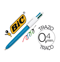 (00796) BIC bolígrafo CUATRO COLORES CLÁSICO PUNTA MEDIA 1 mm 801867 (889969)