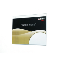 (155277) EXPOSITOR MURAL DEFLECTO CLASSIC IMAGE DIN A4 HORIZONTAL TRANSPARENTE 298X235X10 MM 46901