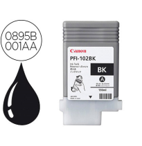 CANON TINTA NEGRO PFI-102BK 130ML (LP17/24/IPF500/600/700/710/610/605/720/755) 0895B001AA