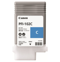 CANON TINTA CYAN PFI-102C 130ML (LP17/24/IPF500/600/700/710/610/605/720/755) 0896B001AA