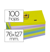 (29399) POST-IT BLOC DE NOTAS ADHESIVAS QUITA Y PON 76X127MM ULTRA INTENSO PACK DE 6 BLOCS SURTIDO (FT510283524 - 655-MTDR)