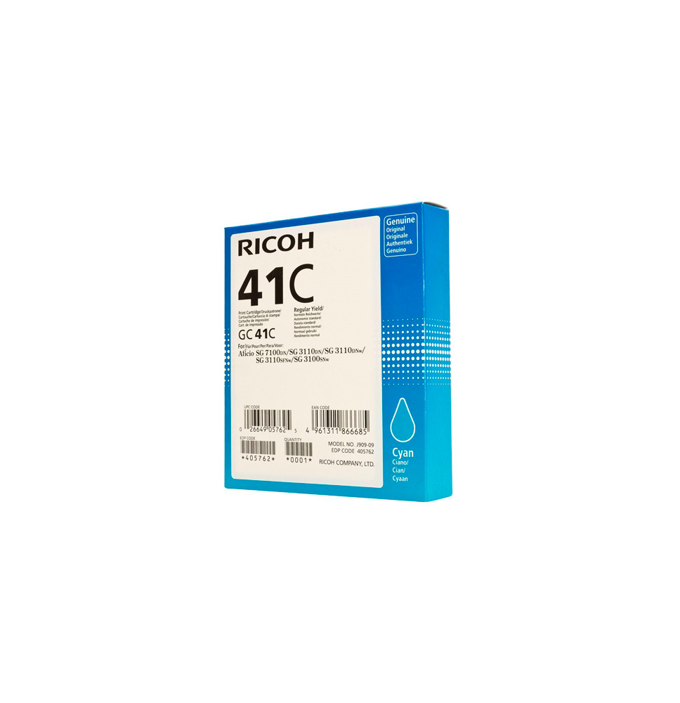 RICOH TINTA SG3110DN/3110DNW GC-41C CARTUCHO CYAN