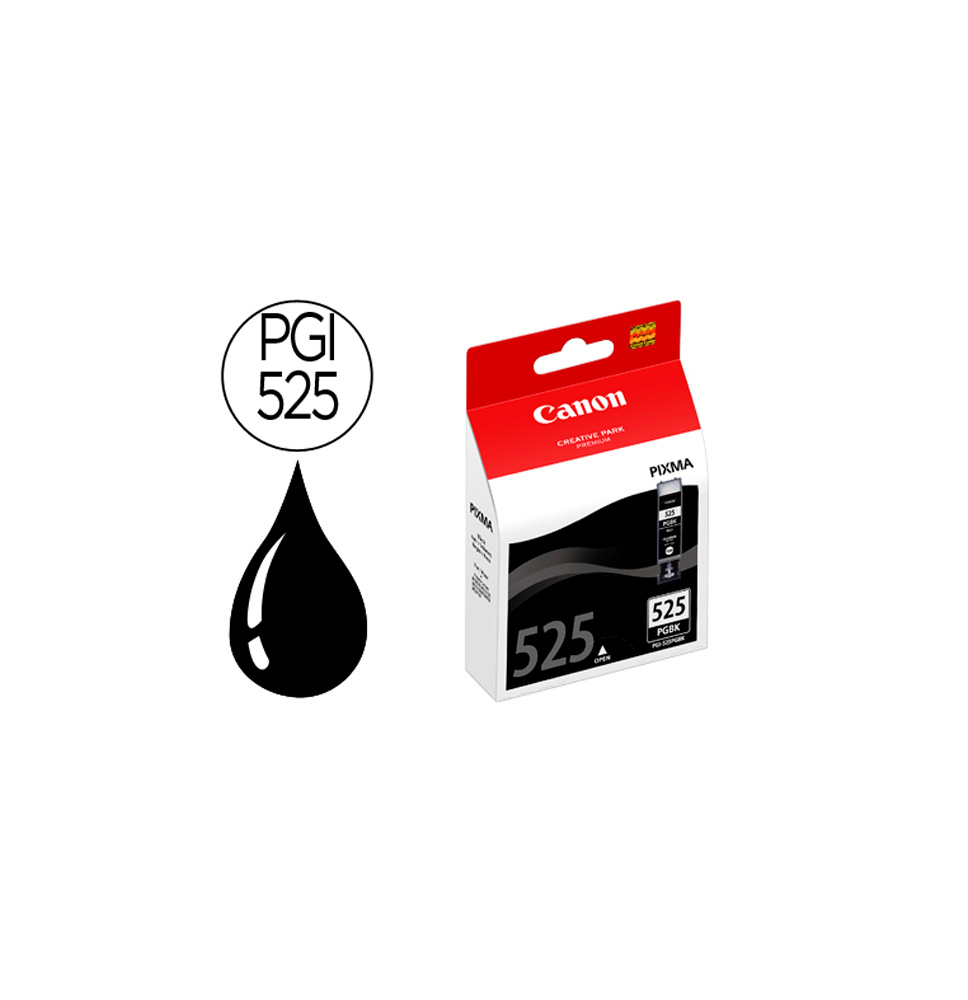 CANON TINTA NEGRO PIXMA IP 4850 IP 4950 IX 6550 MG 5150 MG 5250 MG 5350 MG 6150 MG 6250 MG 8150 MG 8250 MX 885 - PGI-525PGBK