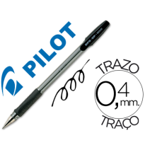 (20477) bolígrafo PILOT BPS-GP NEGRO -SUJECION DE CAUCHO -TINTA BASE DE ACEITE -CON CAPUCHON (BPS-GP-N)