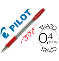 (20478) bolígrafo PILOT BPS-GP ROJO -SUJECION DE CAUCHO -TINTA BASE DE ACEITE -CON CAPUCHON (BPS-GP-R)