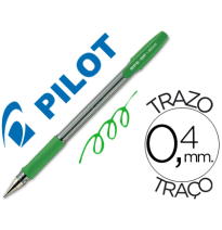 (25556) BOLIGRAFO PILOT BPS-GP VERDE -SUJECION DE CAUCHO -TINTA BASE DE ACEITE -CON CAPUCHON (BPS-GP-V)