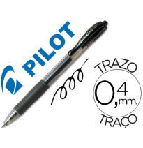 (24726) bolígrafo PILOT G-2 NEGRO TINTA GEL -RETRACTIL -SUJECION DE CAUCHO (G-2-N)