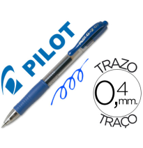 (24725) bolígrafo PILOT G-2 AZUL TINTA GEL -RETRACTIL -SUJECION DE CAUCHO (G-2-A)