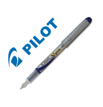 (43085) PLUMA PILOT V PEN SILVER DESECHABLE AZUL SVP-4ML (NVPA)