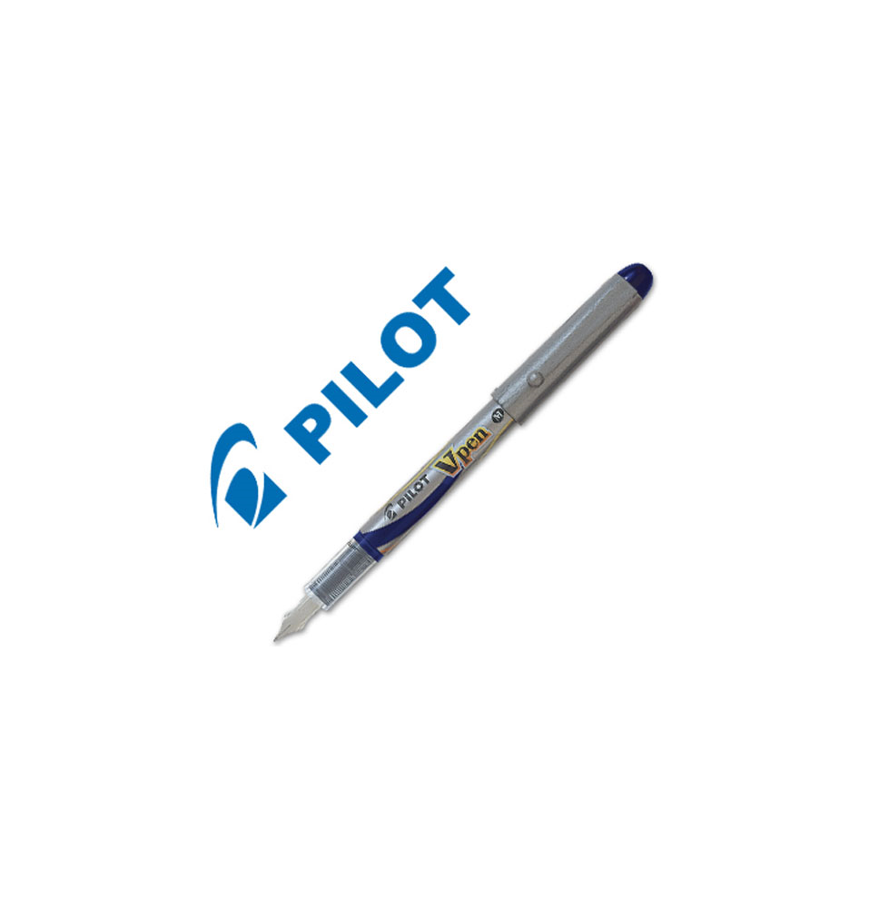 (43085) PLUMA PILOT V PEN SILVER DESECHABLE AZUL SVP-4ML (NVPA)