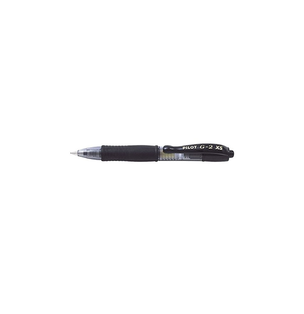 (77897) bolígrafo PILOT G-2 PIXIE NEGRO TINTA GEL RETRACTIL SUJECION DE CAUCHO (BL-G2-XS-7-B) NG2PN