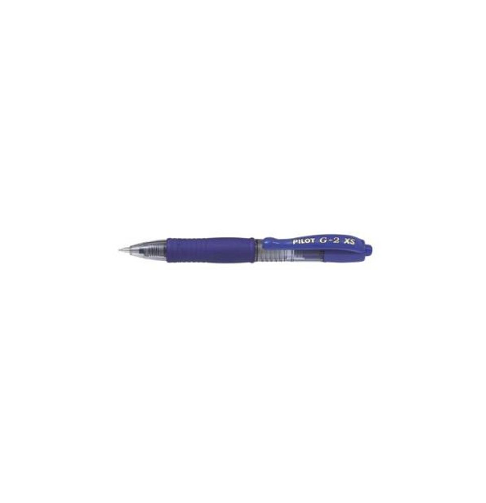 (77896) bolígrafo PILOT G-2 PIXIE AZUL TINTA GEL RETRACTIL SUJECION DE CAUCHO (BL-G2-XS-7-L) NG2PA