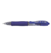 (77896) bolígrafo PILOT G-2 PIXIE AZUL TINTA GEL RETRACTIL SUJECION DE CAUCHO (BL-G2-XS-7-L) NG2PA