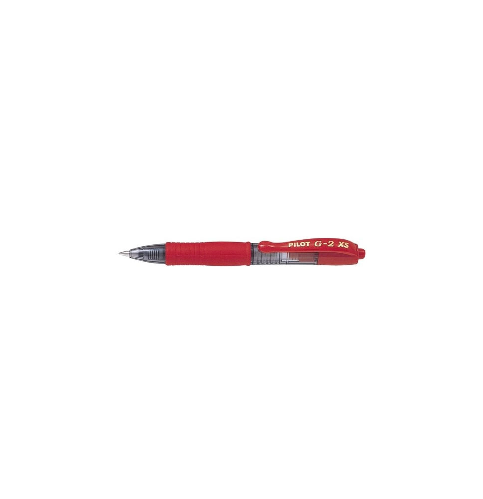 (77898) bolígrafo PILOT G-2 PIXIE ROJO TINTA GEL RETRACTIL SUJECION DE CAUCHO (BL-G2-XS-7-LR)