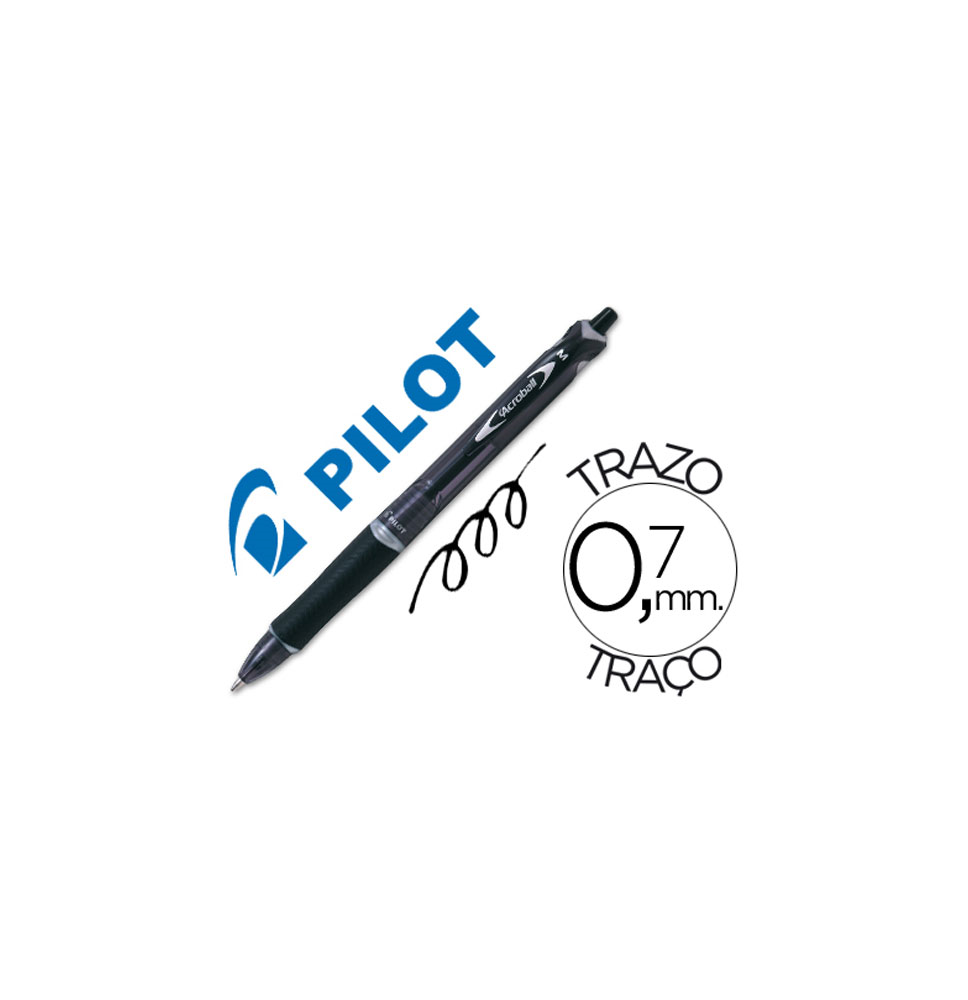 (48677) PILOT bolígrafo ACROBAL NEGRO MEDIO BAB-15M-B-BG