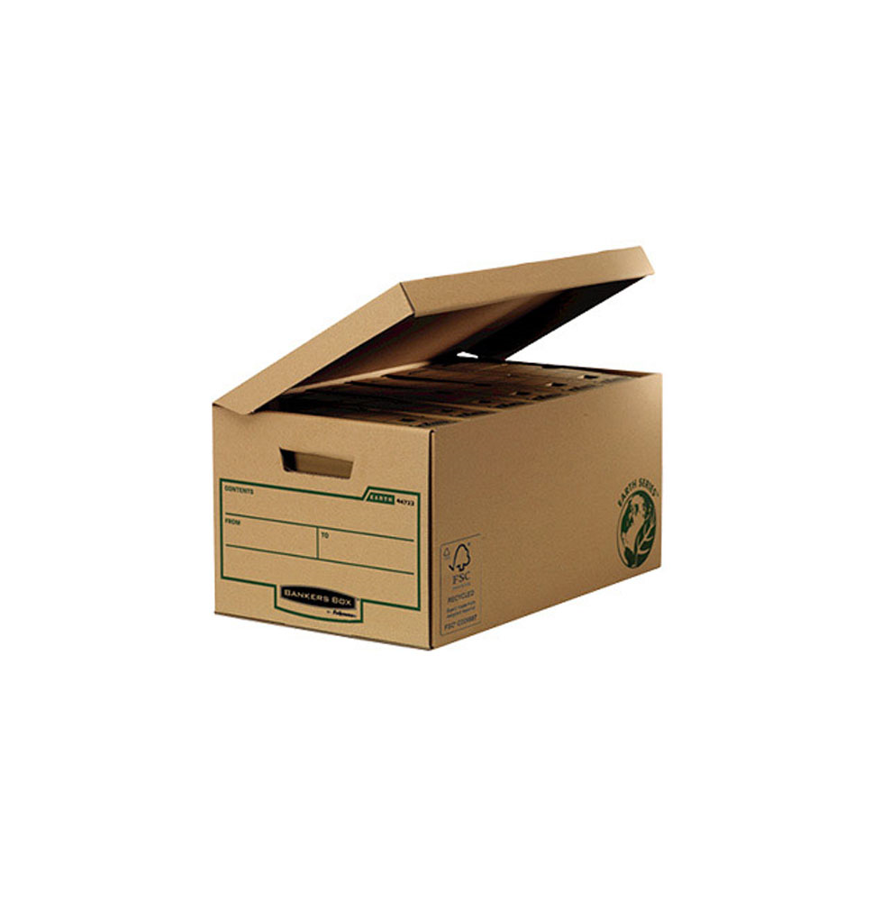 (62769) CAJON FELLOWES CARTON RECICLADO PARA ALMACENAMIENTO DE ARCHIVADORES CAPACIDAD 6 CAJAS DE ARCHIVO 80 MM (4472205)