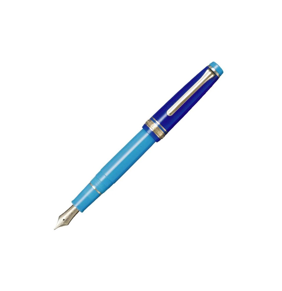 SAILOR PLUMA UNIERSE 7th SERIES-BLUE QUASAR SLIM PLUMIN 14K TRAZO B