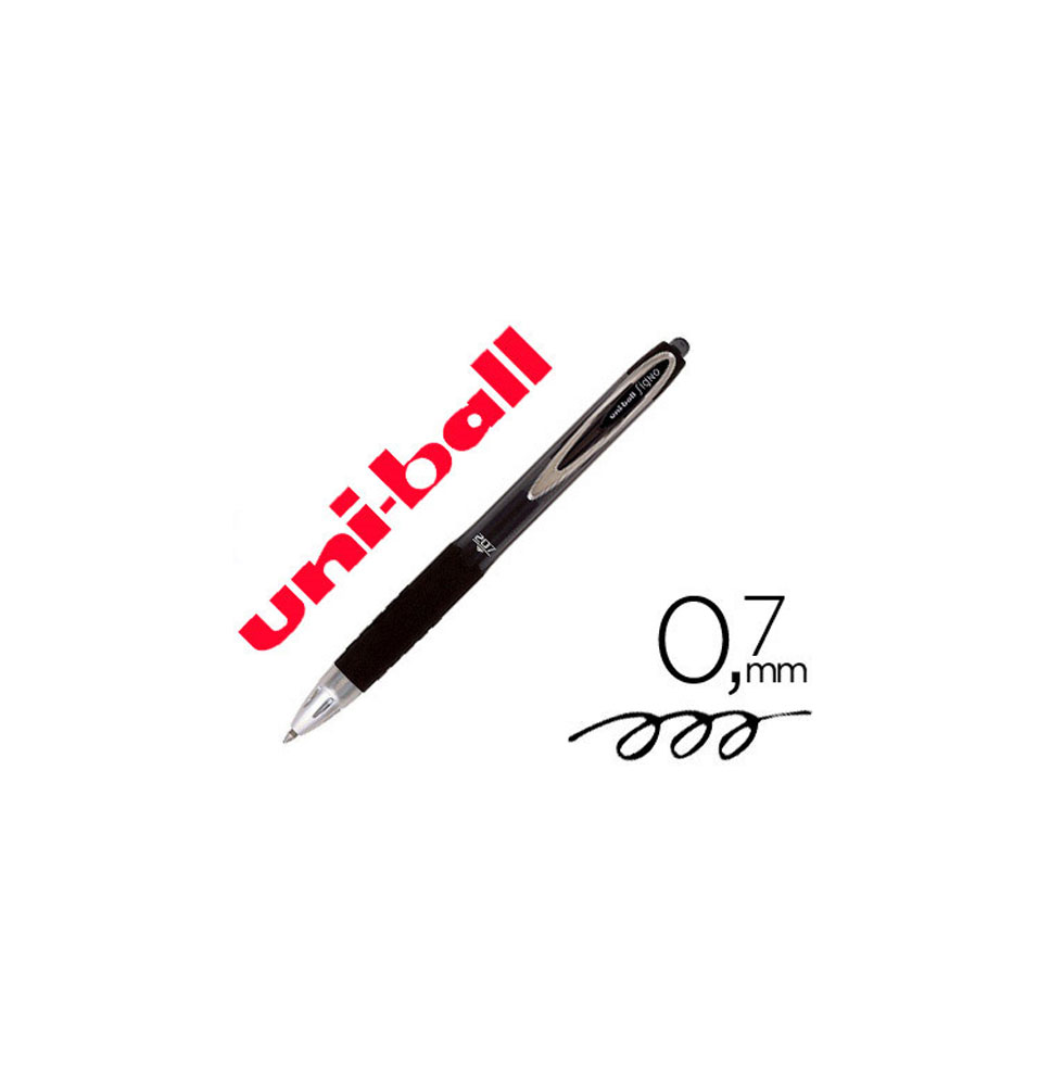 (75337) bolígrafo UNI-BALL ROLLER UMN-207 RETRACTIL 0,7 mm color NEGRO (UMN207020)