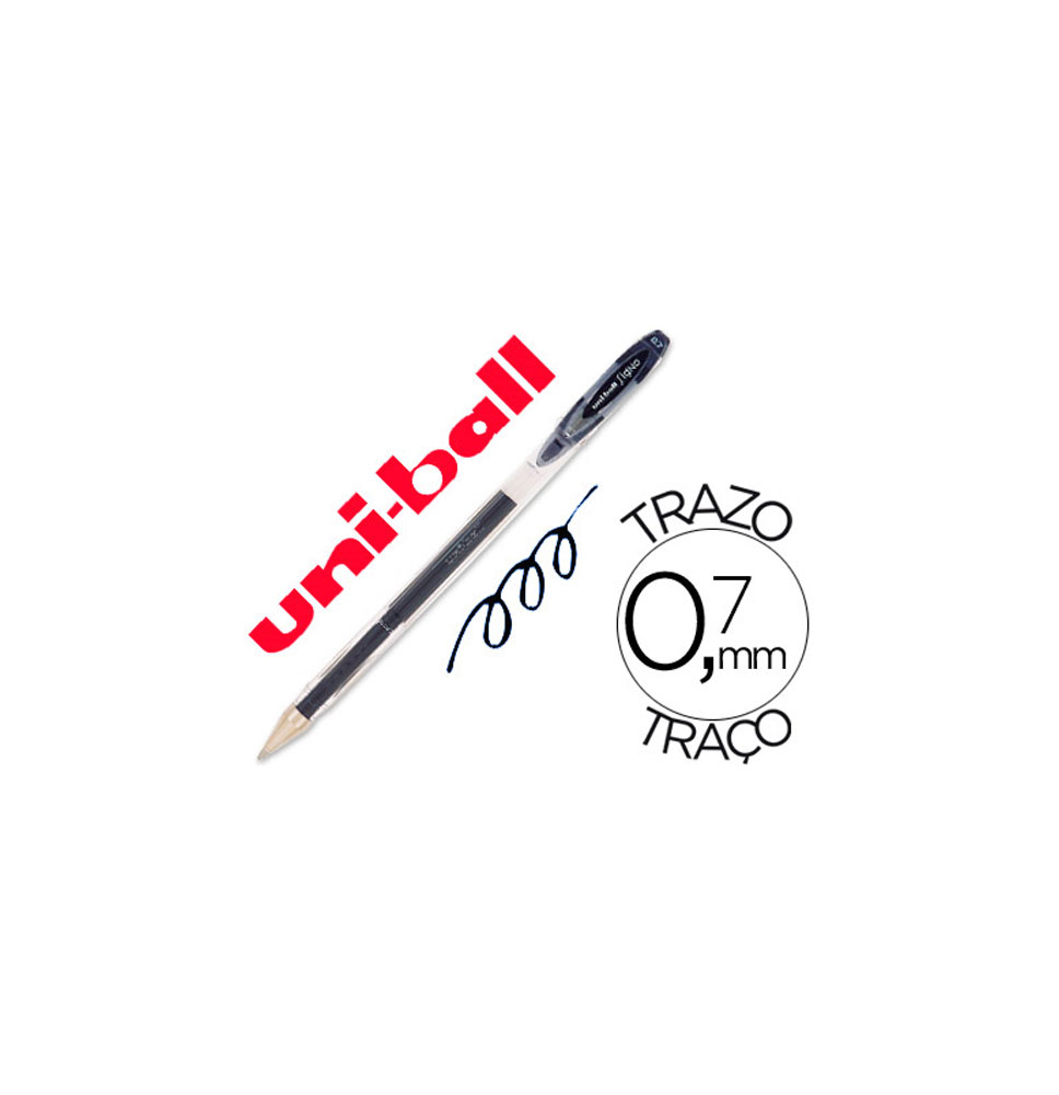 (75321) bolígrafo UNI-BALL ROLLER UM-120 SIGNO 0,7 mm TINTA GEL color NEGRO (UM1200200)