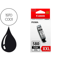 CANON TINTA NEGRO PGI-580PGBKXXL 600PAG. 
(PIXMA TR75508/8550/TS6150/6151/8150/8151/8152/9150/9155) 1970C001