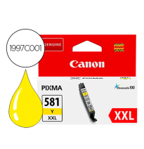 CANON TINTA AMARILLO CLI-581YXXL 820PAG. 
(PIXMA TR75508/8550/TS6150/6151/8150/8151/8152/9150/9155) 1997C001