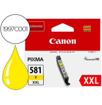 CANON TINTA AMARILLO CLI-581YXXL 820PAG. 
(PIXMA TR75508/8550/TS6150/6151/8150/8151/8152/9150/9155) 1997C001