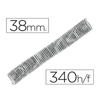 (64083) ESPIRAL METALICO Q-CONNECT 64 5:1 38MM 1,2MM CAJA DE 25 UNIDADES (KF04443)