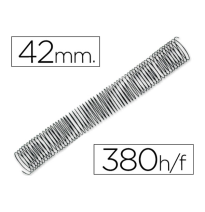 (64084) ESPIRAL METALICO Q-CONNECT 64 5:1 42MM 1,2MM CAJA DE 25 UNIDADES (KF04460)