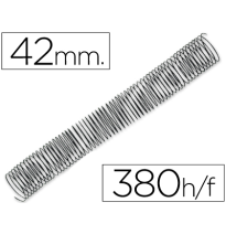 (64084) ESPIRAL METALICO Q-CONNECT 64 5:1 42MM 1,2MM CAJA DE 25 UNIDADES (KF04460)