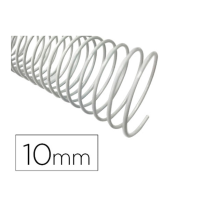 (155222) 	Q-CONNECT ESPIRAL METALICO BLANCO 64 5:1 10 MM 1MM CAJA DE 200 UNIDADES KF17125