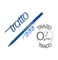 (74782) rotulador TRATTO OFFICE FINE PUNTA DE FIBRA TRAZO 0,7 mm AZUL (730501)