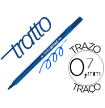 (74782) rotulador TRATTO OFFICE FINE PUNTA DE FIBRA TRAZO 0,7 mm AZUL (730501)