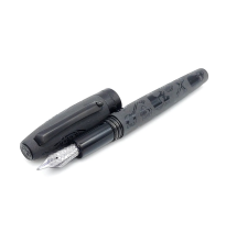 MONTEGRAPPA PLUMA FORTUNA CROWNED SKULL GUN METAL ISFOS-LN