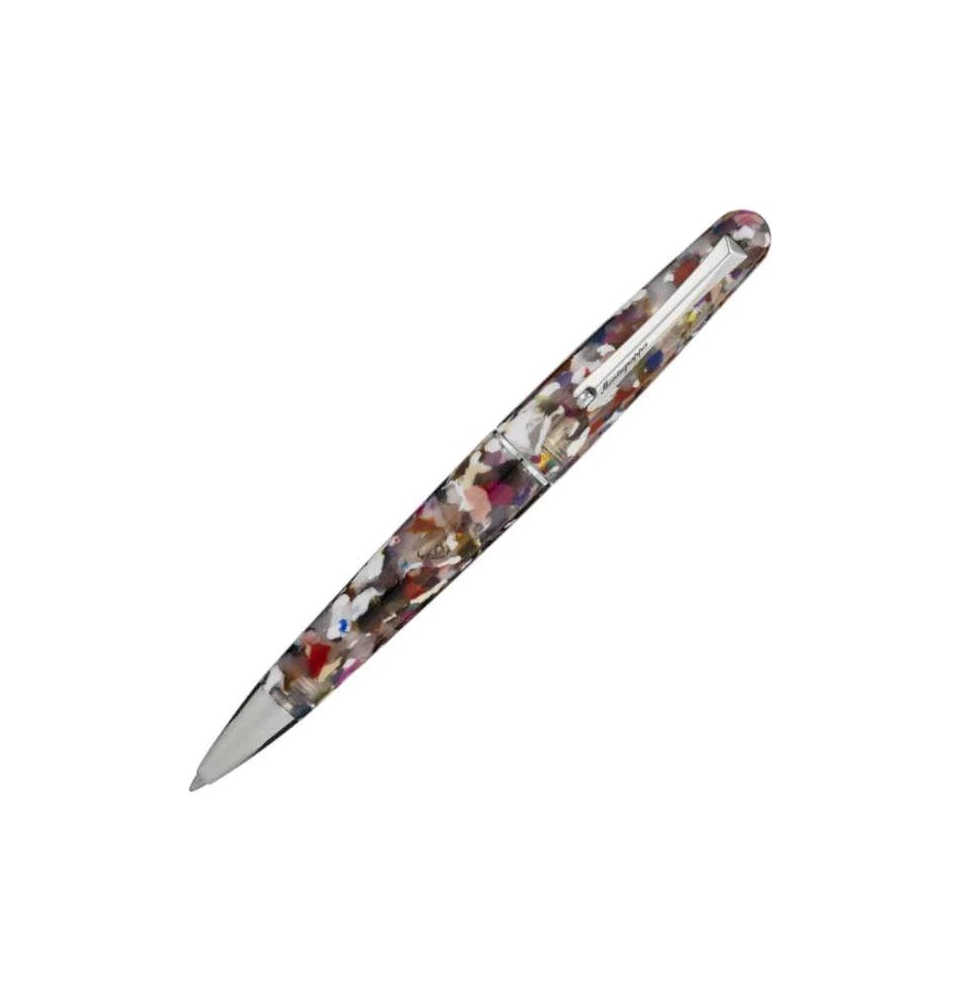 MONTEGRAPPA BOLIGRAFO ELMO AMBIENTE KALEIDO, RESINA ACERO INOXIDABLE, ISEERBIK