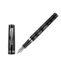 MONTEGRAPPA PLUMA ESTILOGRÁFICA BRENTA. PLUMÍN DE ORO FLEX DE 14 KILATES RODIADO. INSPIRADO EN UN RARO DISEÑO DE LOS AÑOS 30. R