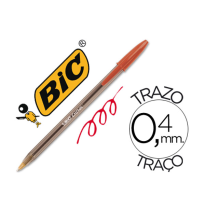 (92383) bolígrafo BIC CRISTAL ROJO -UNIDAD (8373612) 8373619