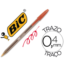 (92383) bolígrafo BIC CRISTAL ROJO -UNIDAD (8373612) 8373619