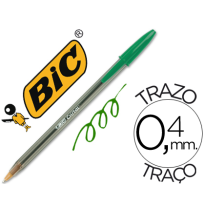 (92382) bolígrafo BIC CRISTAL VERDE -UNIDAD ()