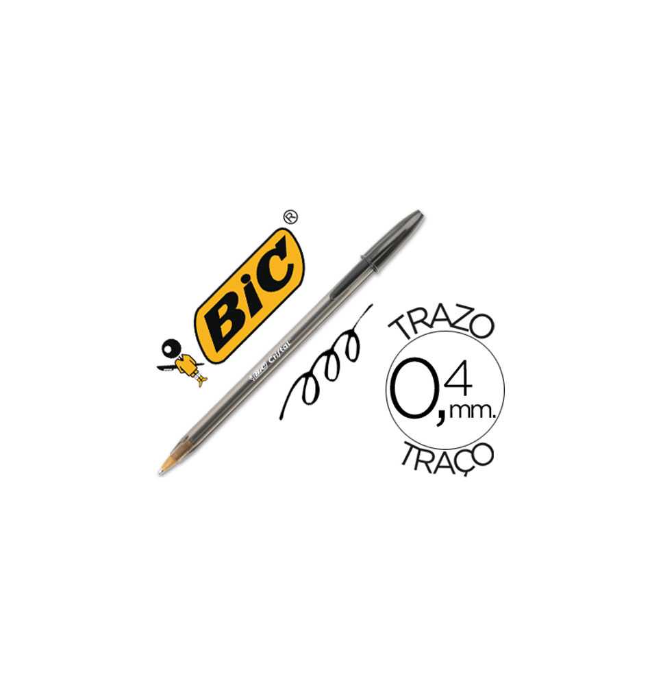 (92384) bolígrafo BIC CRISTAL NEGRO -UNIDAD (8373632) 8373639