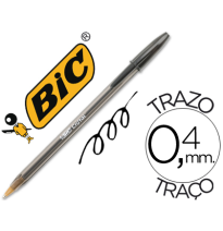 (92384) bolígrafo BIC CRISTAL NEGRO -UNIDAD (8373632) 8373639