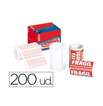 (71938) ETIQUETAS APLI FRAGIL 50X100 MM ROLLO CON 200 UNIDADES (296)