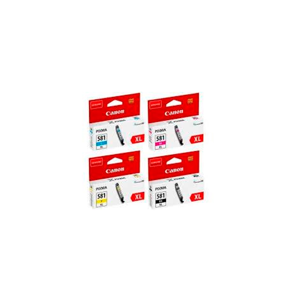 CANON TINTA MULTIPACK 4 COLORES BK / C / M / Y CLI-581XL 
(PIXMA TS615X/TS815X/TS915X/TR755X/TR855X) 2052C004