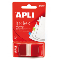 APLI INDEX 25X45MM ZIG-ZAG 50 HJS COLOR ROJO FILM REF. 12613