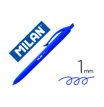 bolígrafo MILAN P1 RETRACTIL 1 mm TOUCH AZUL (176510925)