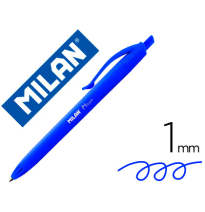 bolígrafo MILAN P1 RETRACTIL 1 mm TOUCH AZUL (176510925)