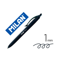 (154003) bolígrafo MILAN P1 RETRACTIL 1 mm TOUCH NEGRO (176511925)