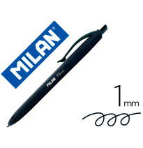 (154003) bolígrafo MILAN P1 RETRACTIL 1 mm TOUCH NEGRO (176511925)