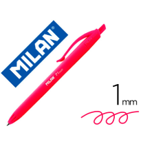 (154004) bolígrafo MILAN P1 RETRACTIL 1 mm TOUCH ROJO (176512925)